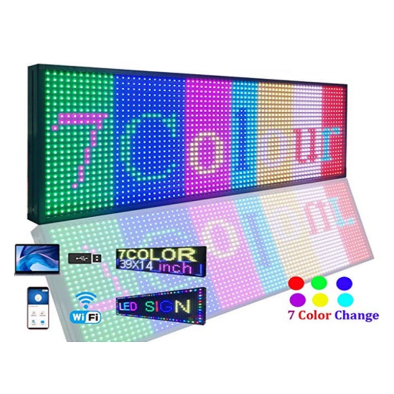 High Brightness P6 Outdoor LED Advertising Sign Board Full Color WiFi ...