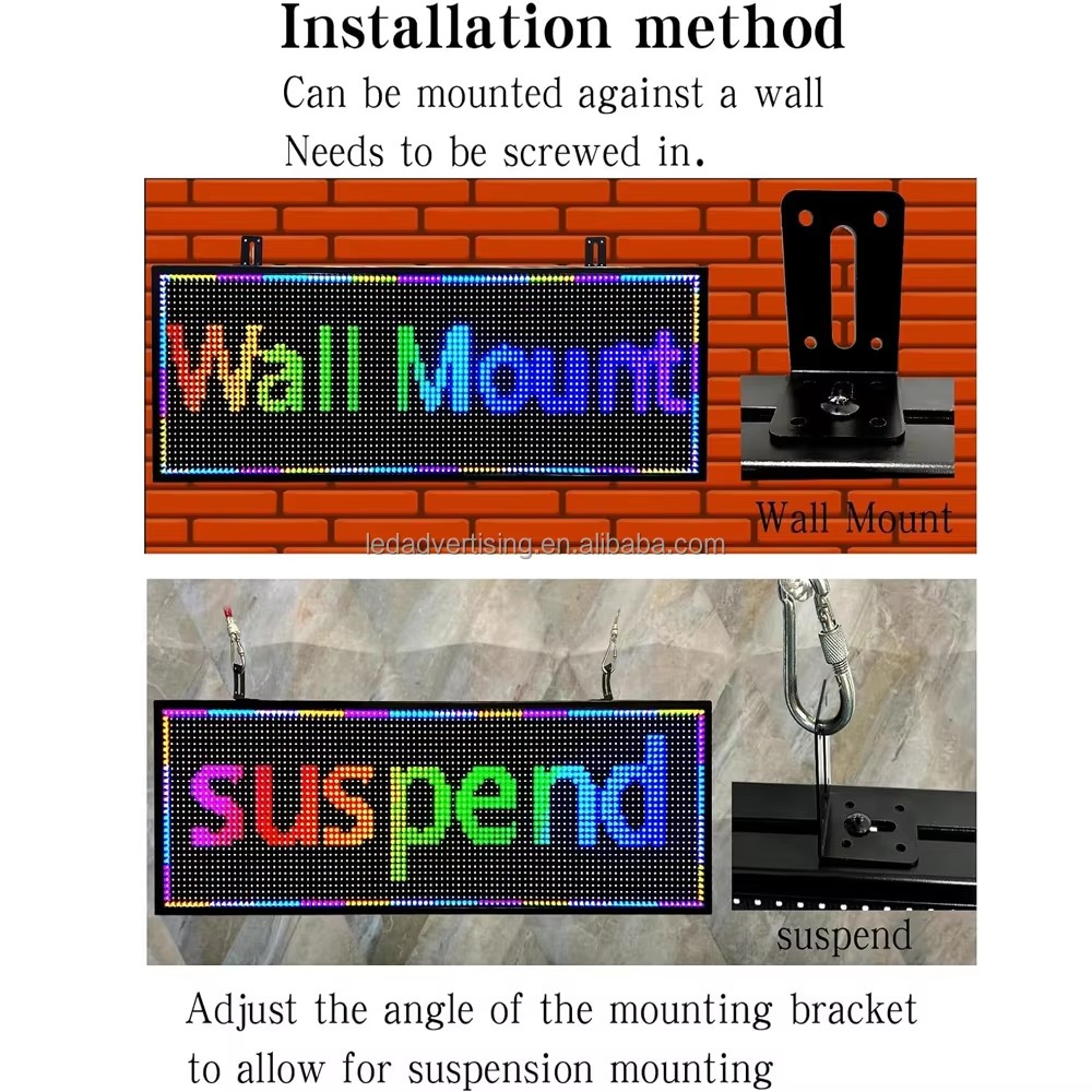 Switchable Led Signs P10 Outdoor Full Color LED Signs WIFI Control With High Brightness ...