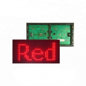 P10 semi outdoor red led panel