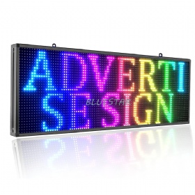 P10 Digital Scrolling Led Sign Board Programmable, Outdoor Waterproof Full Color High Brightness Wifi Control, for Business Store Restaurant Window 39''x14''