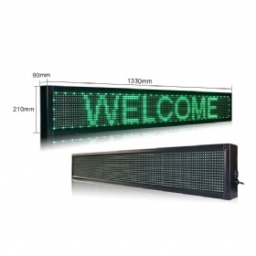 P10 green  led moving sign