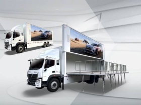 HW9600 mobile truck led tv display