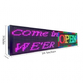 HS Outdoor Programmable Scrolling Led Sign For Banner