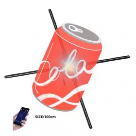 High-Resolution 100cm 4 Blades Holographic