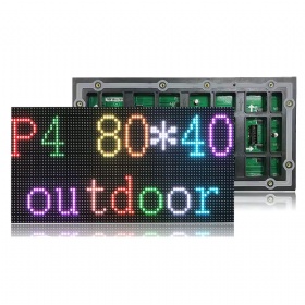 SMD P4 rgb full color outdoor waterproof led screen aluminum cabinet p4 led module outdoor