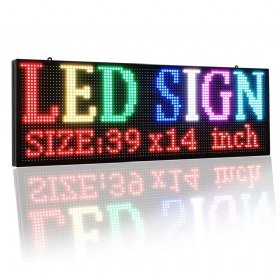 WiFi P10 Led Sign Full Color Indoor High Resolution Programmable Led Scrolling Display